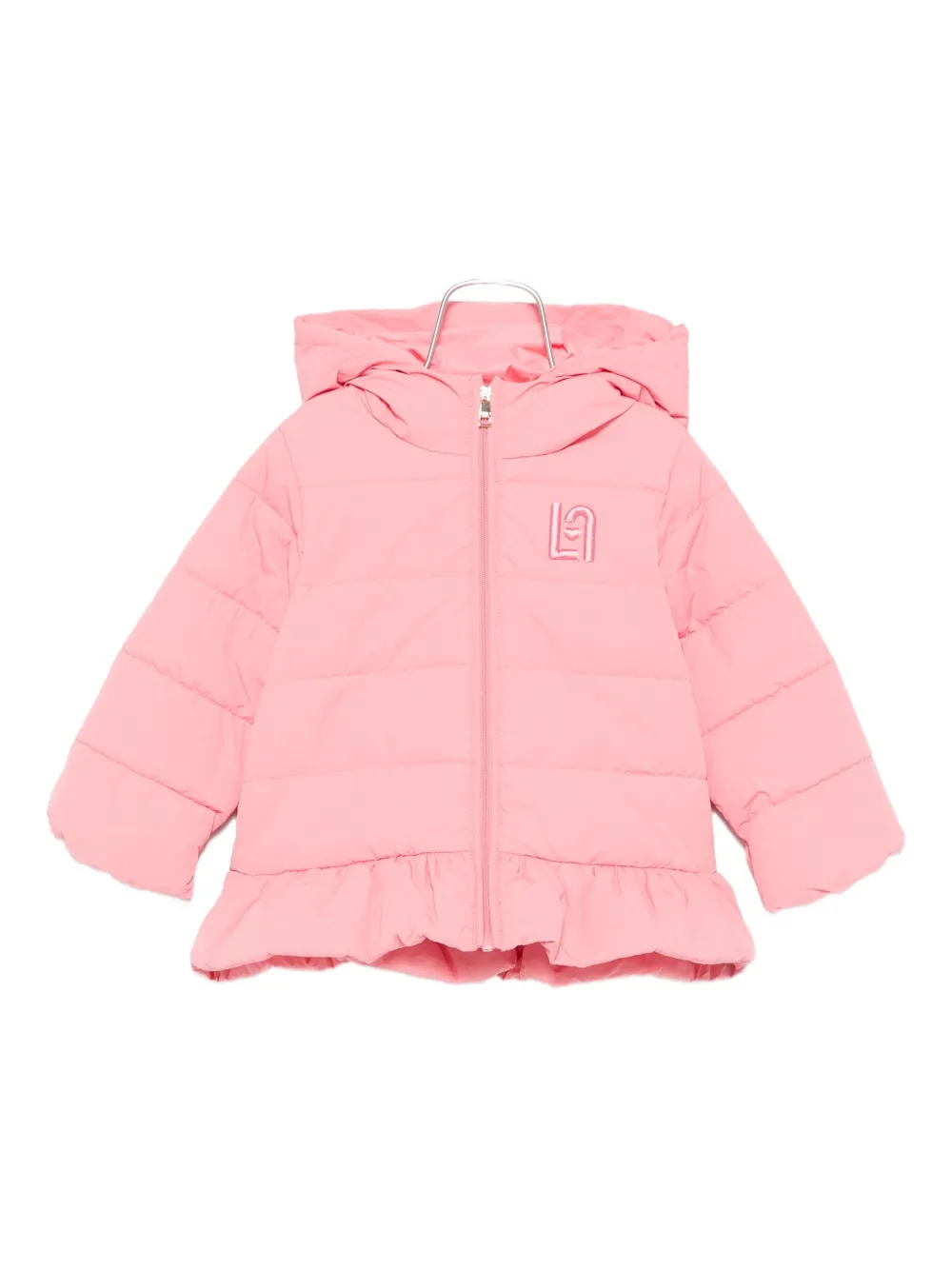 

Куртка с капюшоном и воланами Liu Jo Kids, розовый