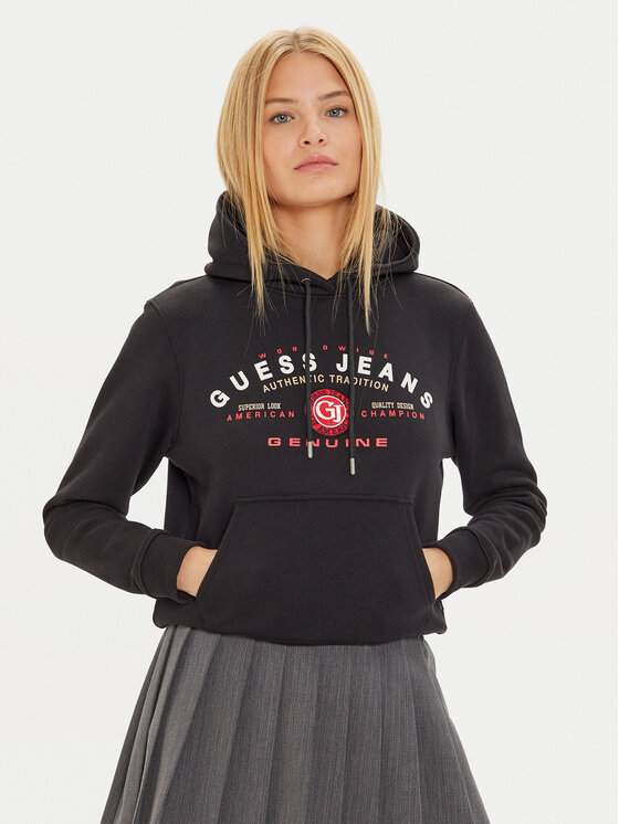 

Толстовка обычного кроя W4BQ20 KC811 Guess Jeans, черный