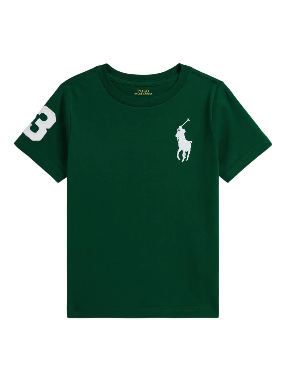 

Футболка с декорированным номером POLO RALPH LAUREN KIDS, зеленый