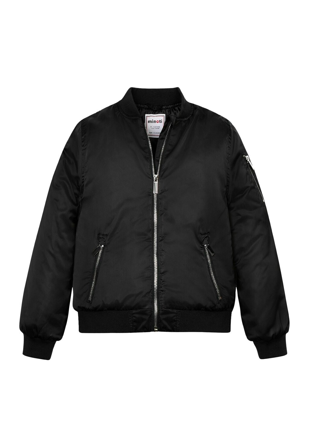 

Легкая куртка SATIN BOMBER MINOTI, цвет black