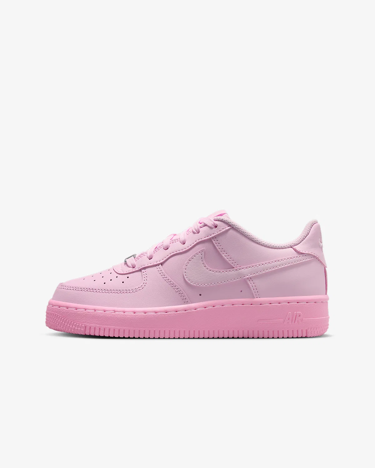 Детские кроссовки Nike Air Force 1, Pink Foam/Pink Rise/Pink Foam