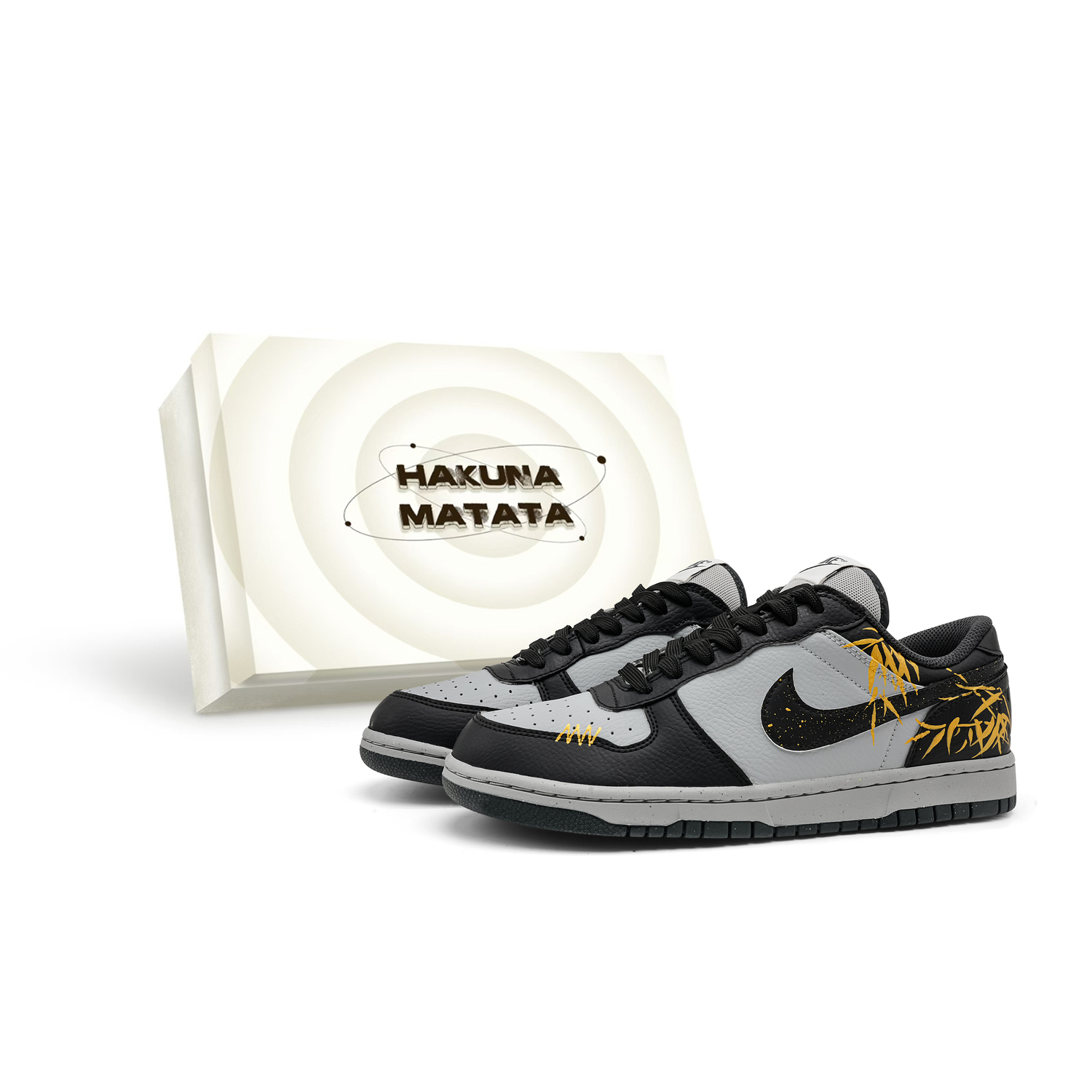 

Nike Big Low Gold Bamboo Box Edition Slip Resistant, Abrasion Resistant, Breathable Low top Skateboard Shoes Men's