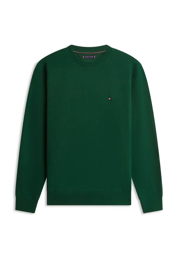 Толстовка с круглым вырезом из махровой ткани с вышивкой флага Tommy Hilfiger, Nocturnal Green — фото 4