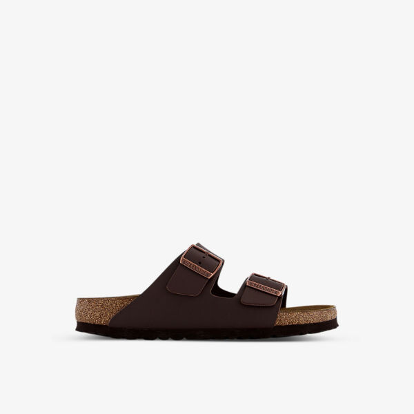 Сандалии Arizona из искусственной кожи с двумя ремешками Birkenstock, коричневый