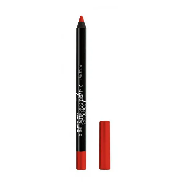 

Карандаш для губ 2In1 Gel Contour & Color Lipliner Deborah Milano, цвет rubine
