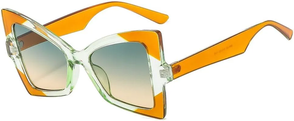 

Женские солнцезащитные очки MUTYNE «Кошачий глаз» в винтажном стиле, двухцветная оправа, роскошные солнцезащитные очки с защитой от УФ-излучения UV400, Orange