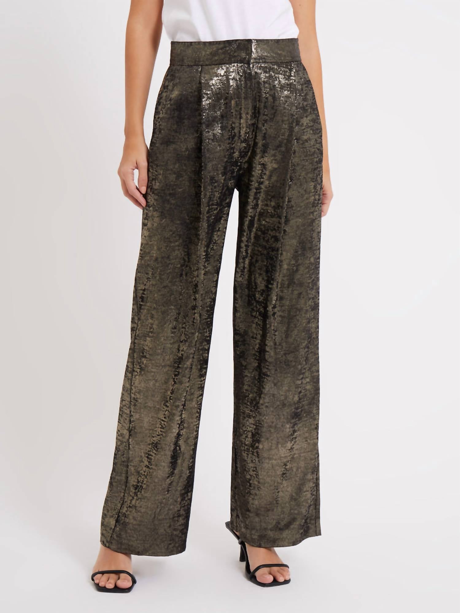 

Брюки Alara Molten Suit в металлическом цвете French Connection, цвет metallic