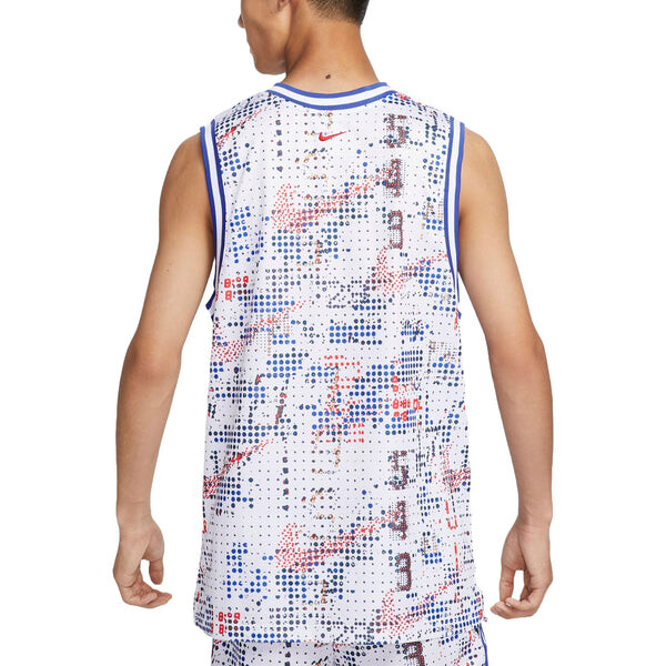 Майки dna dri fit баскетбольная майка азиатские размеры Nike, белый — фото 2