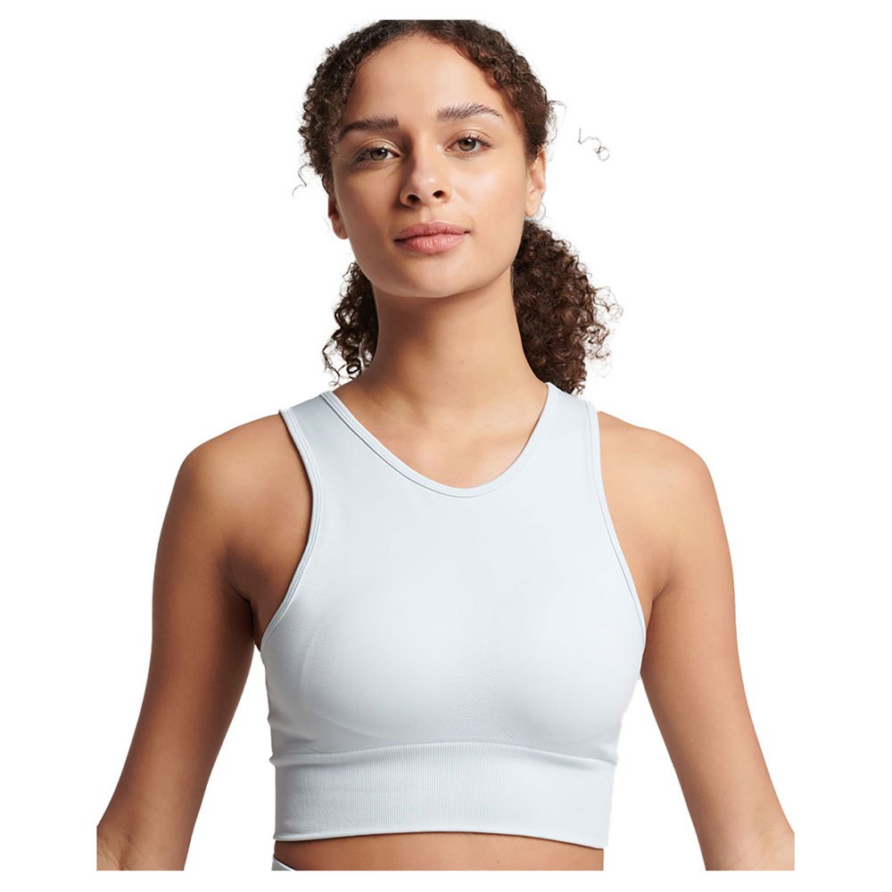 

Спортивный бюстгальтер Superdry Core Seamless Mid Impact Bra, синий