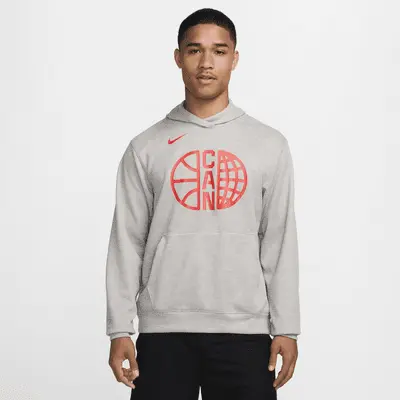 

Худи Nike Canada Practice, цвет Dark Grey Heather/Challenge Red