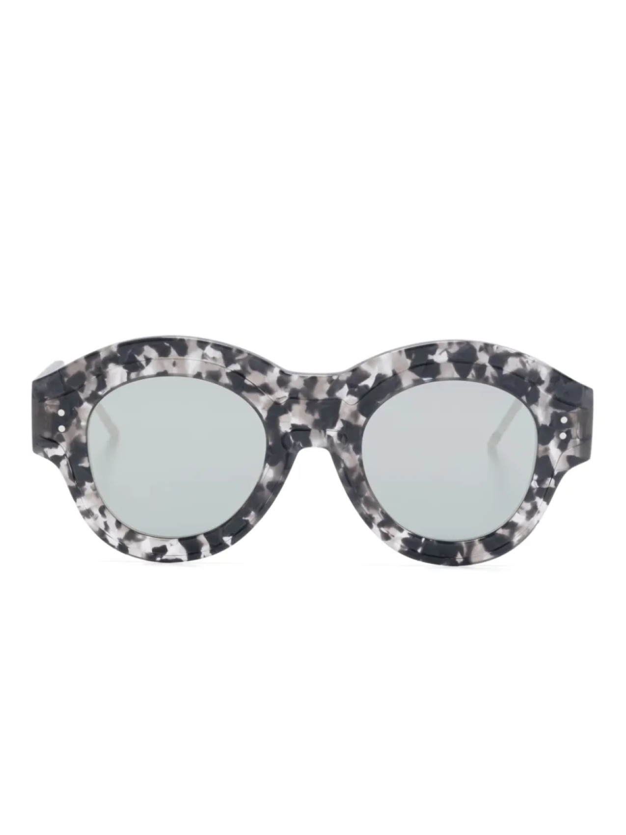 

Thom Browne Eyewear солнцезащитные очки в круглой оправе, серый