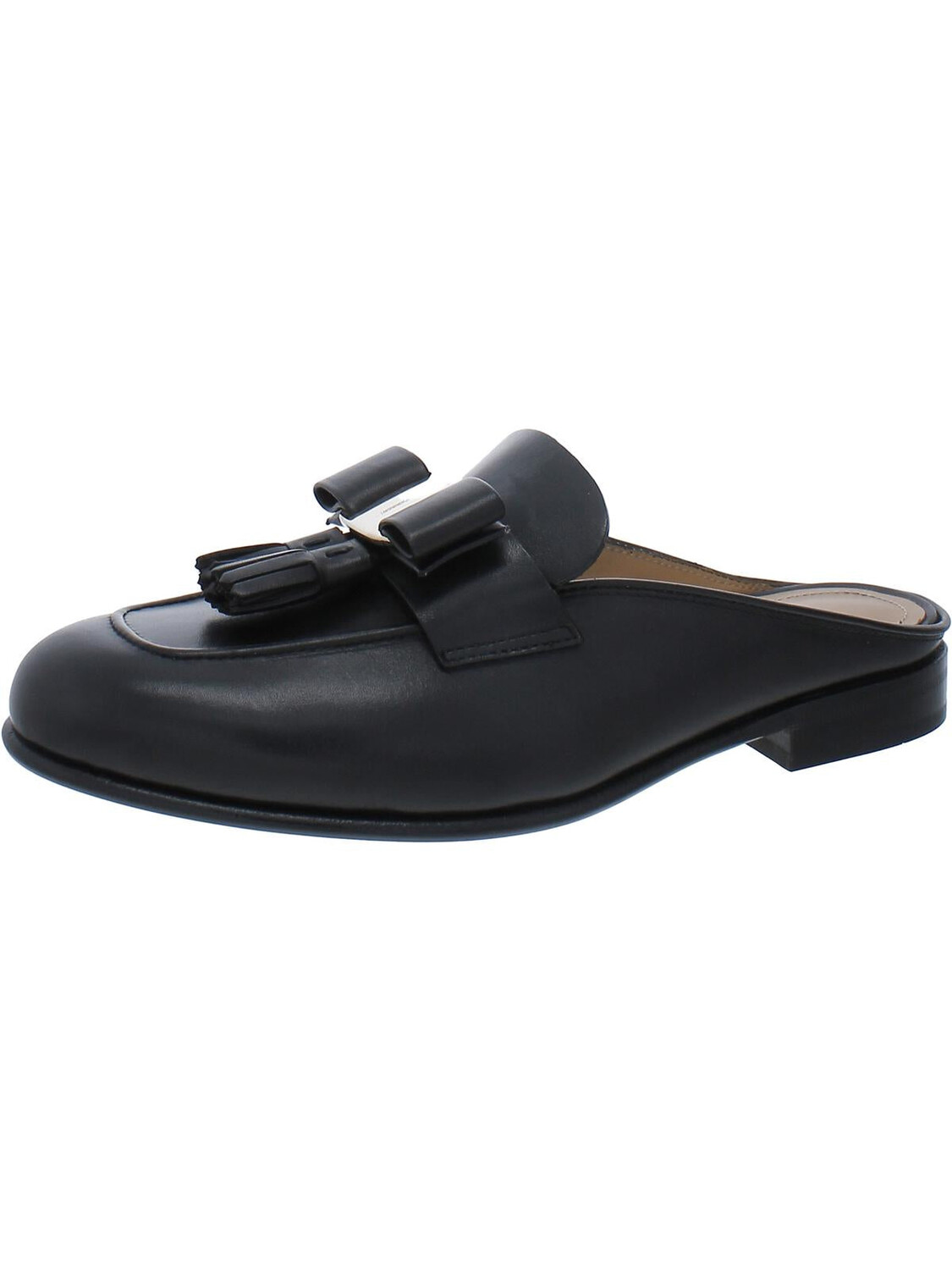 

Женские сабо Onofria из искусственной кожи с кисточками Salvatore Ferragamo, цвет Nero