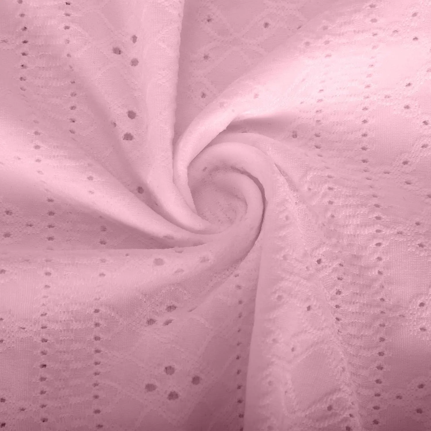 Блуза с вырезом на плече, V-образным вырезом, кружевная, Pink — фото 4