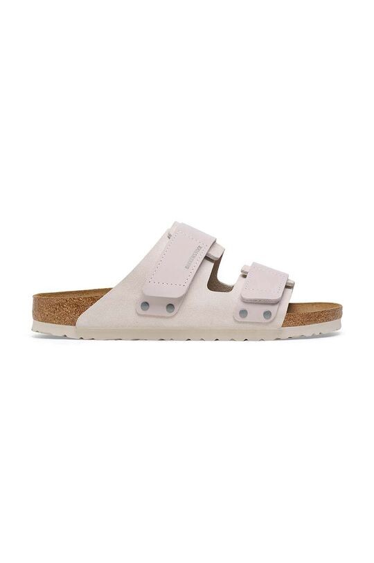 Замшевые тапочки Uji Birkenstock, белый