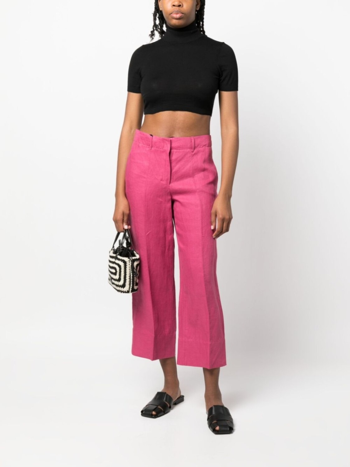 

Укороченные брюки со складками 'S Max Mara, розовый