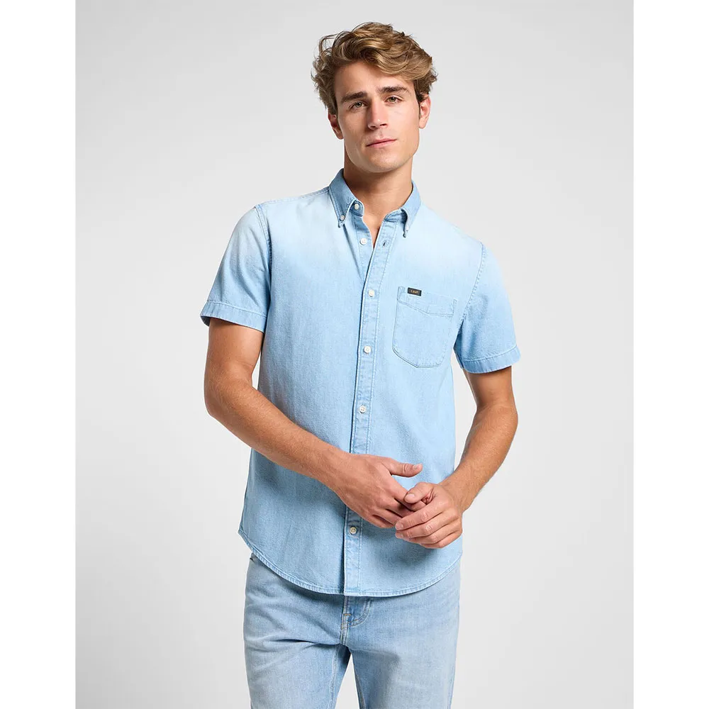 

Рубашка с коротким рукавом Lee Button Down, синий