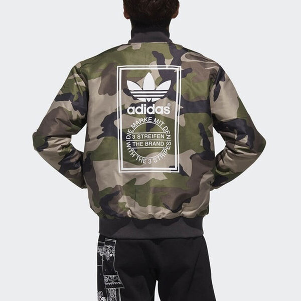 Куртка adidas originals REV Jacket Camouflage reversible Sports Black, черный — фото 4