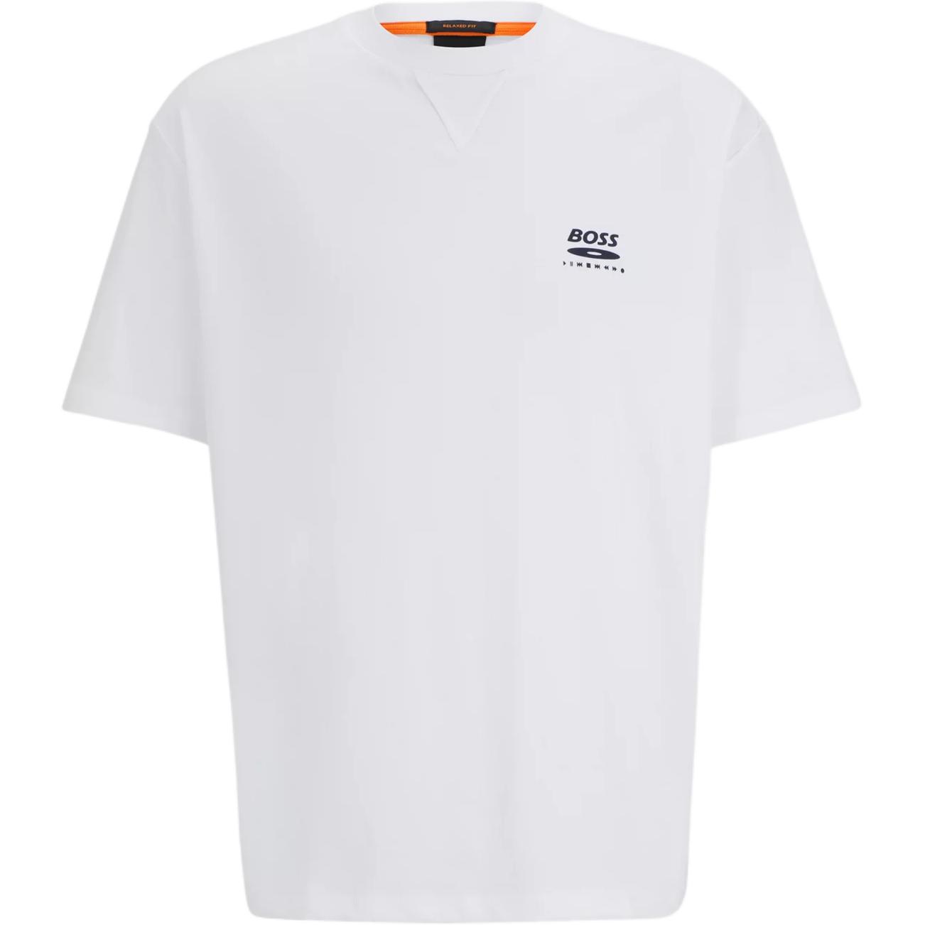 

Хлопковая футболка HUGO BOSS, белый