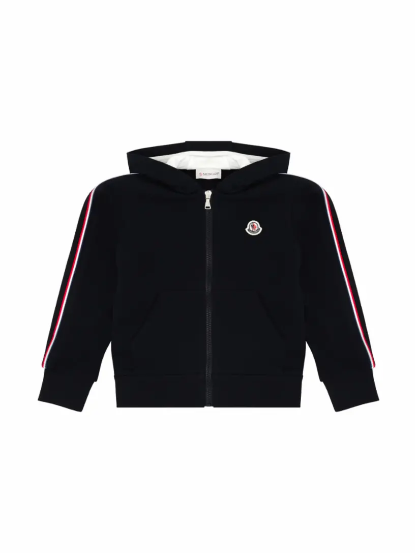 

Спортивная кофта с логотипом Moncler, тёмно-синий
