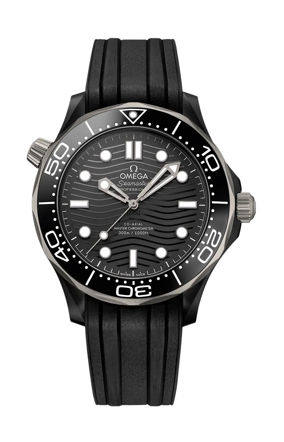 SEAMASTER DIVER 300M КЕРАМИКА И ТИТАН - 210.92.44.20.01.001 OMEGA, черный