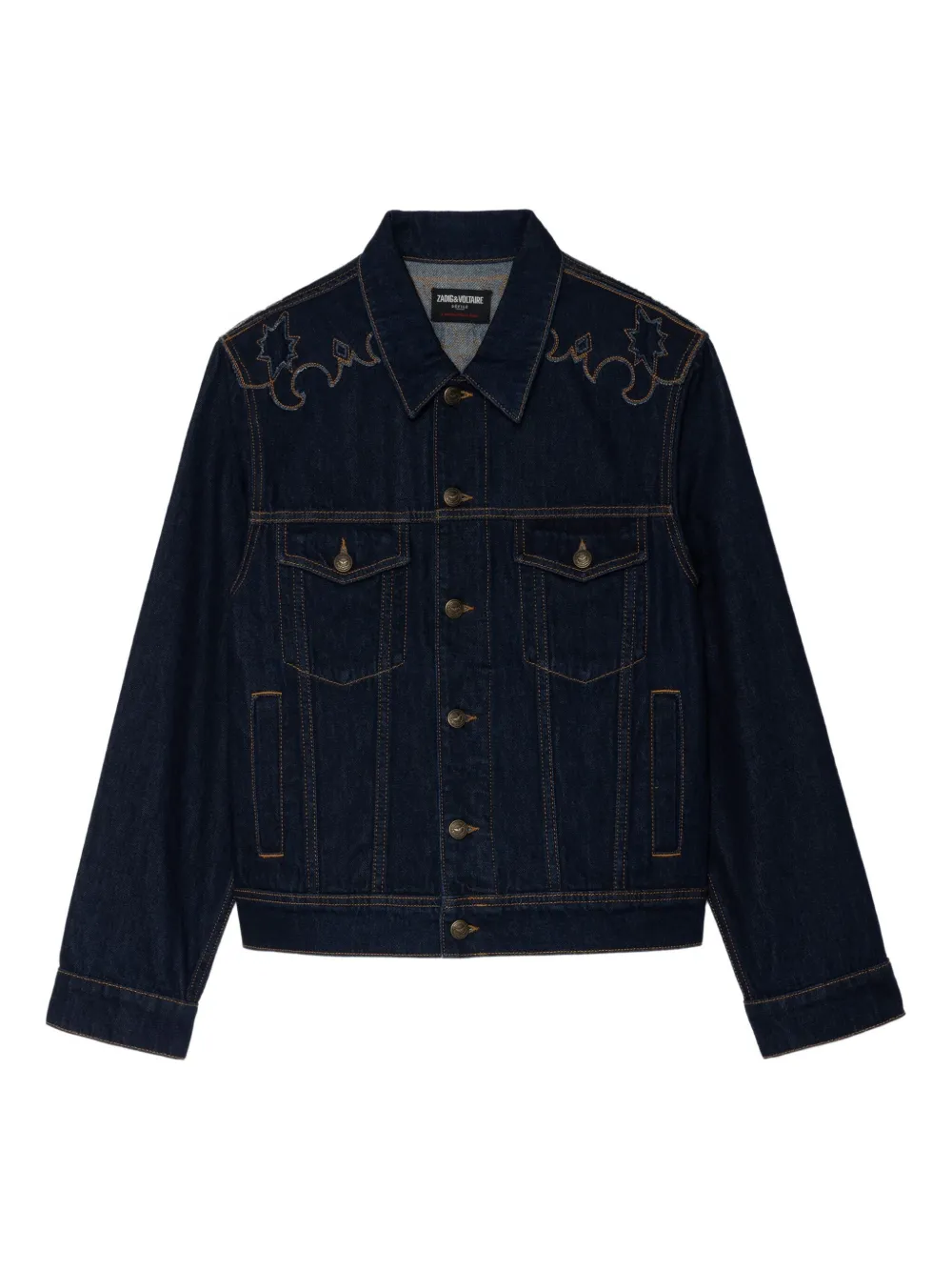 

Вышитая джинсовая куртка Zadig&Voltaire, синий