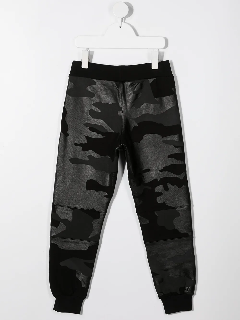 Спортивные брюки с камуфляжным принтом Philipp Plein Junior, черный — фото 2
