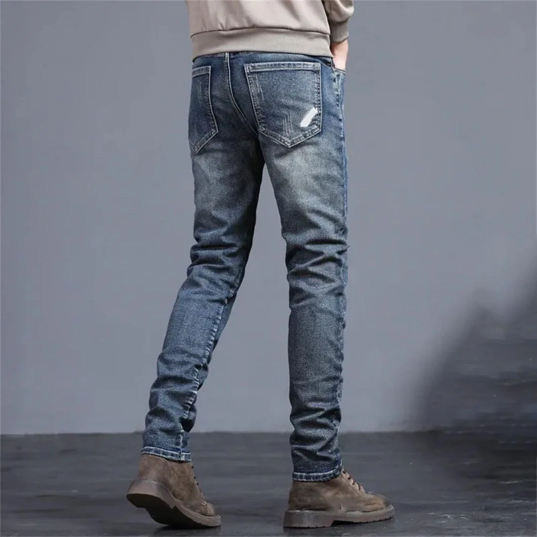 Джинсы Slim Fit Vintage, Черный Серый — фото 4
