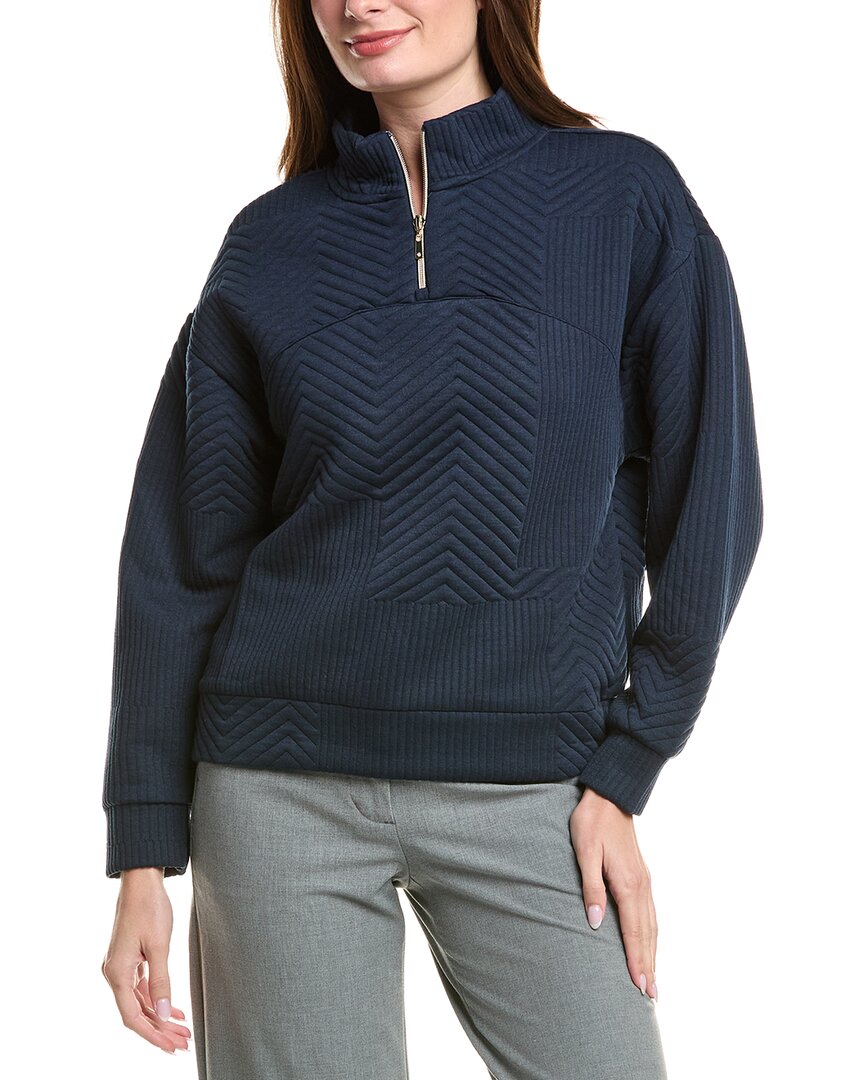 

Свитер с шевроном и молнией 1/4 от Nanette Nanette Lepore Nanette Nanette Lepore, синий