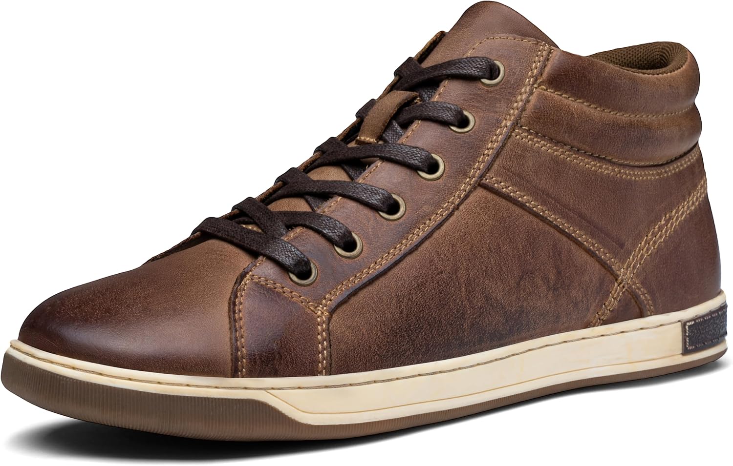 

Мужские модные кожаные кроссовки Jousen, темно-коричневый