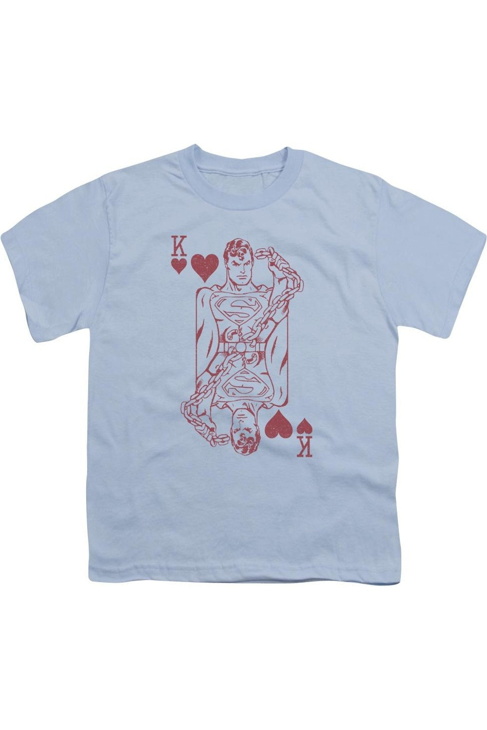 

Футболка с коротким рукавом для детей DC Comics Super Card Gildan, светло-голубой