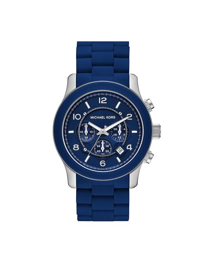 

Часы Runway MK9077 Michael Kors, серебряный/темно-синий