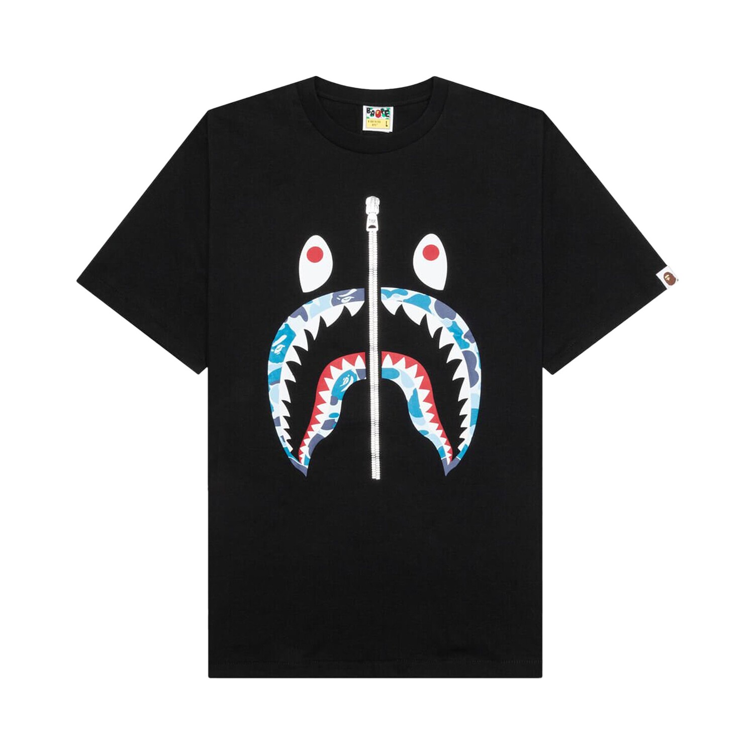 

Футболка BAPE ABC Camo Shark, Черный/Синий
