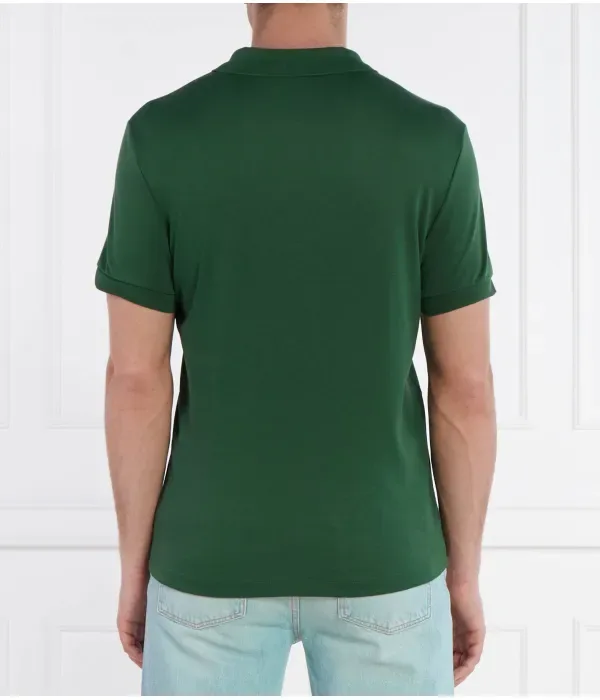 Футболка Lacoste Полюс regular fit, бутылочно-зеленый — фото 4