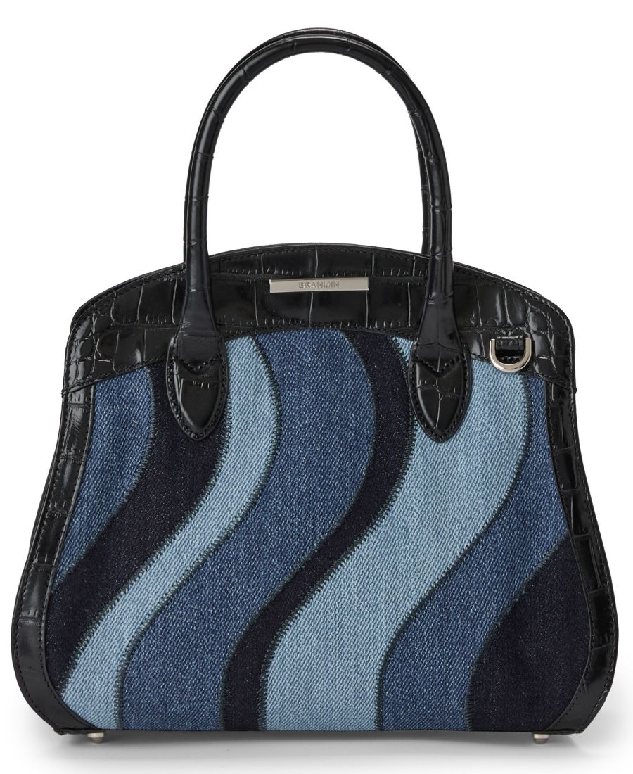 

Средняя джинсовая сумка Rosetta Brahmin, Retro Blue Lismore