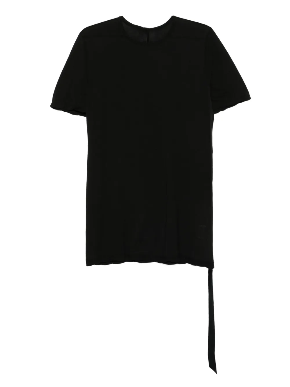 

Футболка из органического хлопка с завязками по бокам Rick Owens DRKSHDW, черный