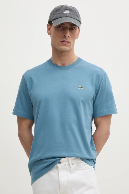 

Хлопковая футболка Lacoste, синий