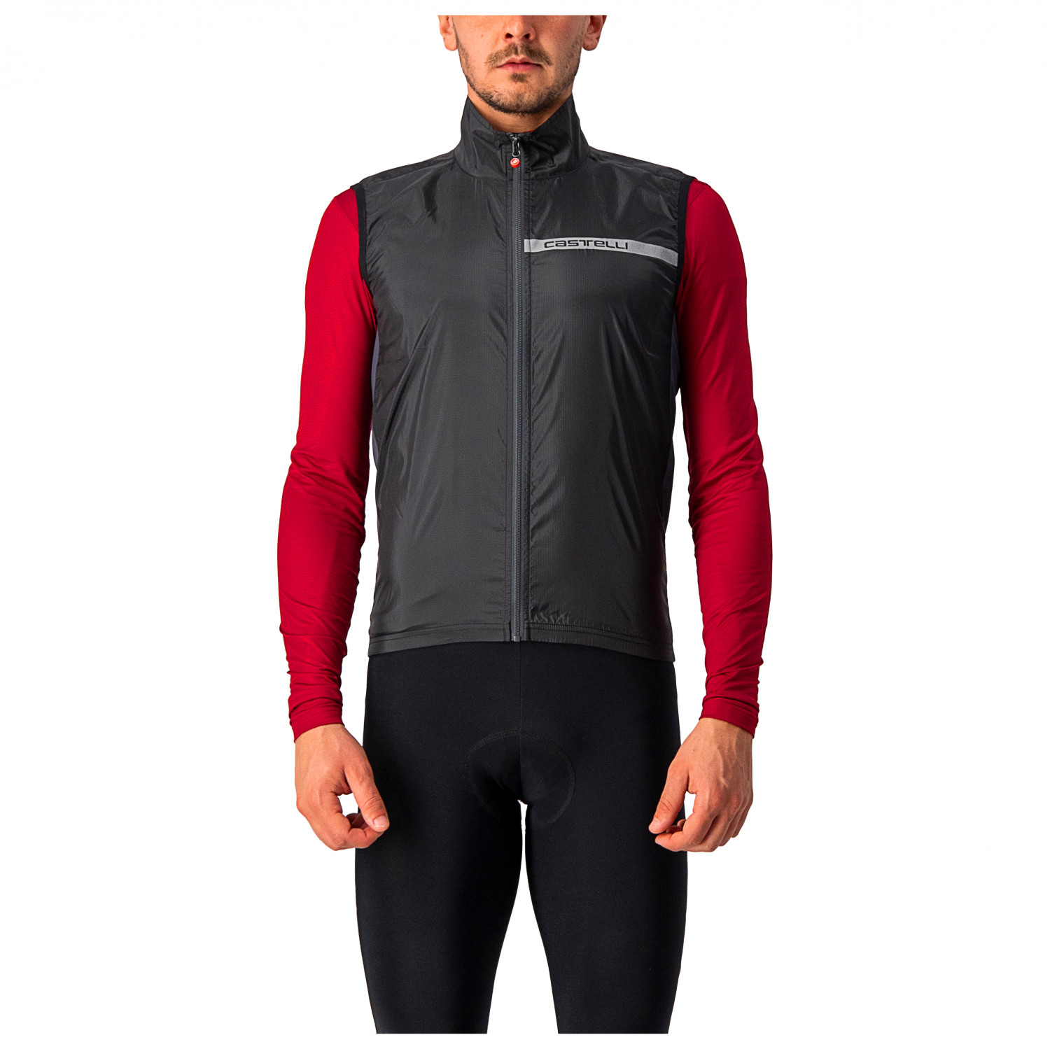 

Велосипедный жилет Castelli Squadra Stretch Vest, цвет Light Black/Dark Gray