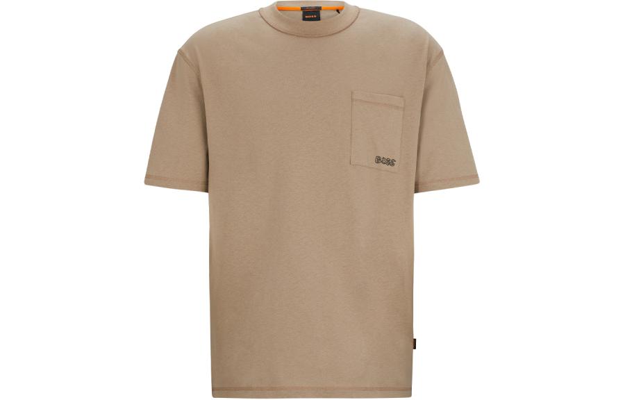 

HUGO BOSS Футболка SS24 мужская бежево-желтая