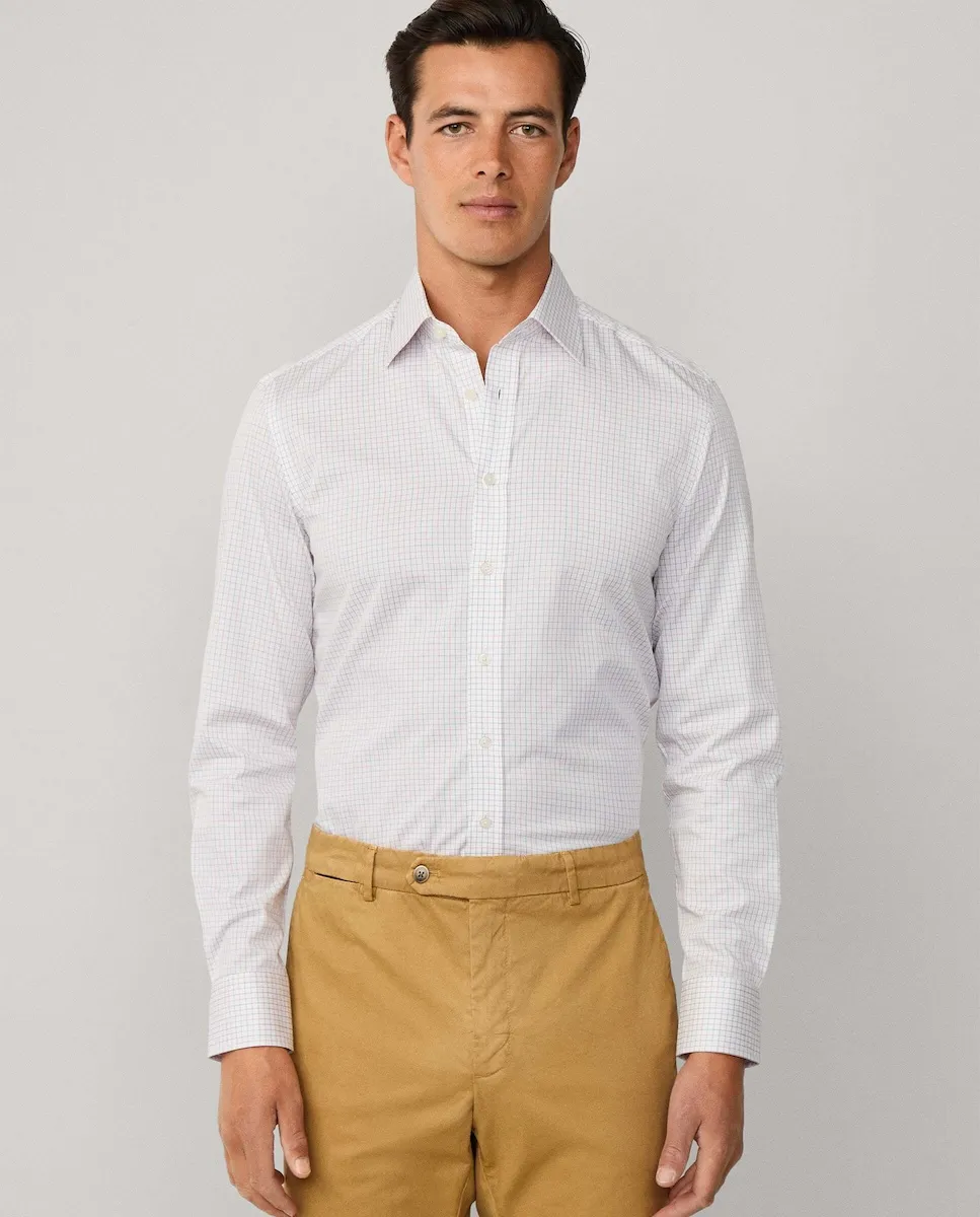 

Мужская рубашка таттерселл приталенного кроя Hackett, красный