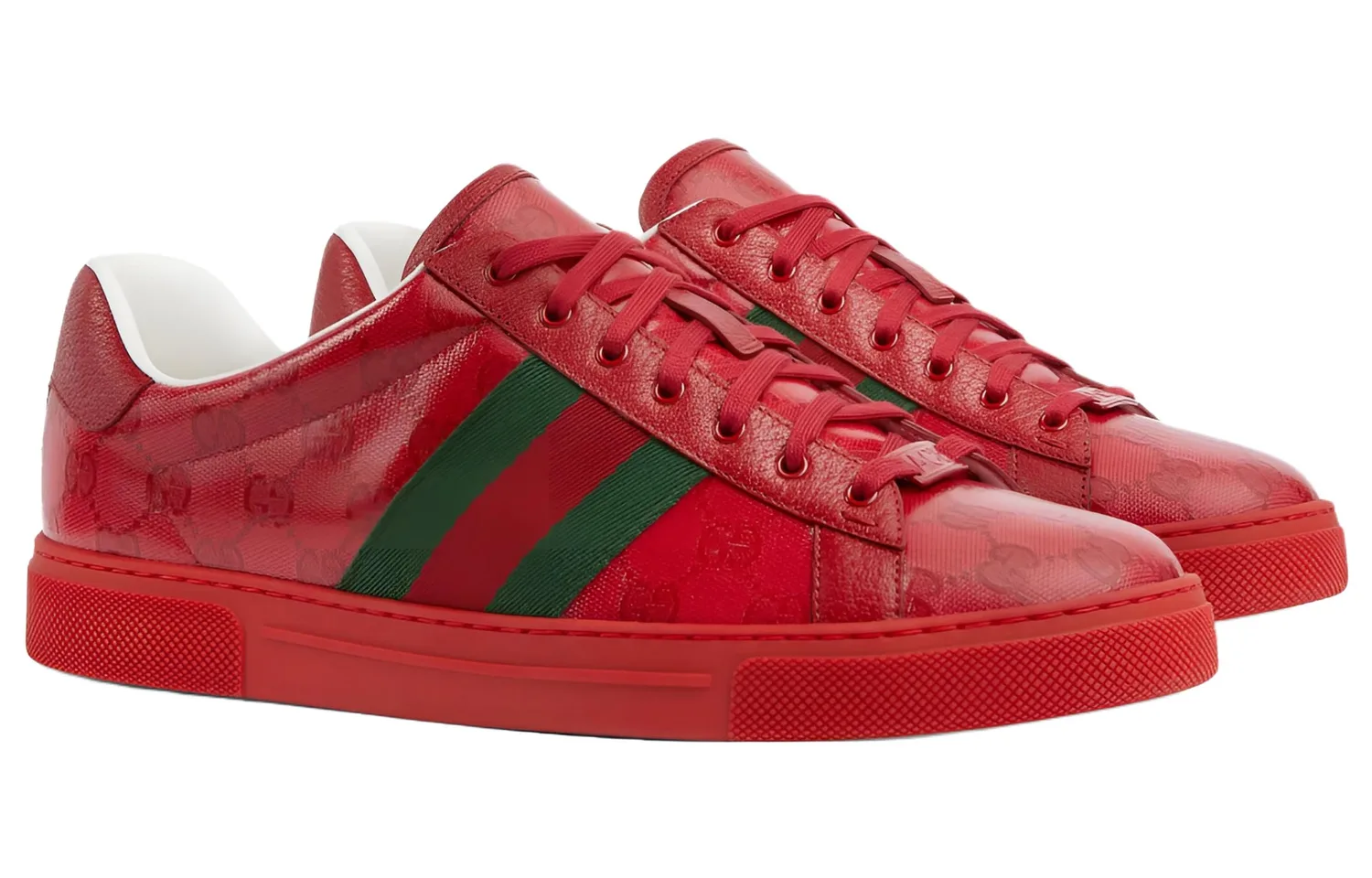 GUCCI Ace 'GG Crystal Canvas - Red' — фото 3