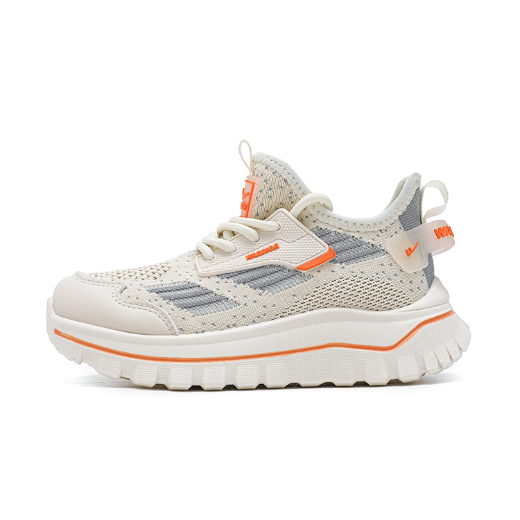 

Детские низкие кроссовки для бега с увеличенной высотой, износостойкие, легкие и амортизирующие WARRIOR, бежевый желтый серый оранжевый