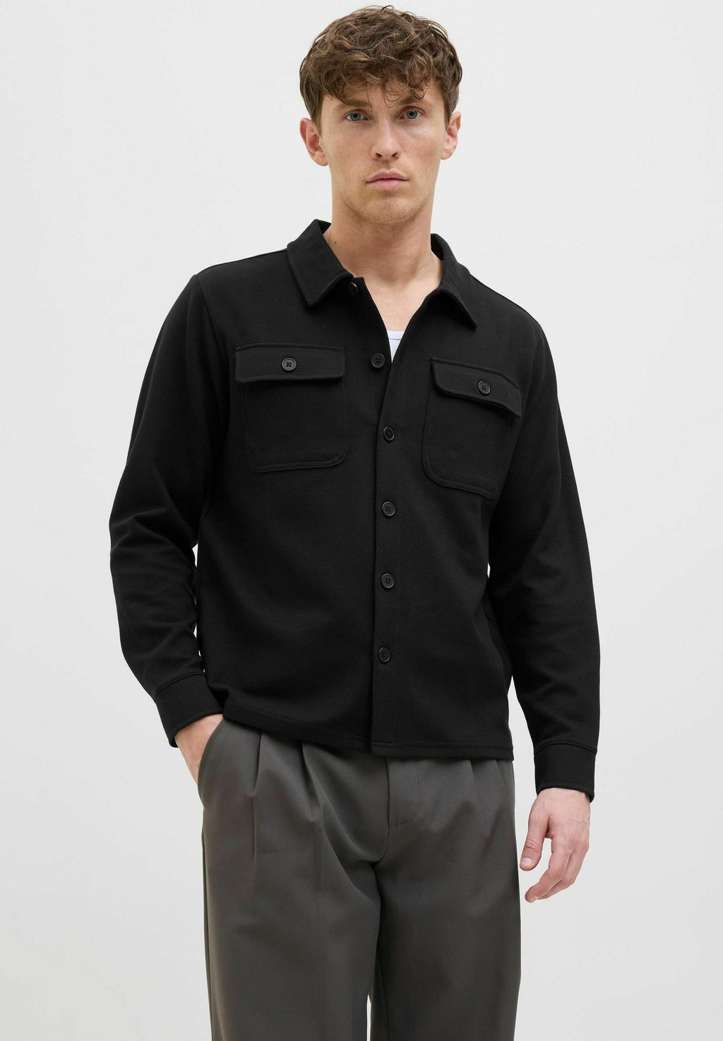 

Летняя куртка EINFARBIG Jack & Jones, черный