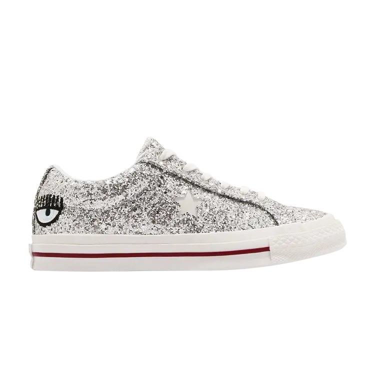 

Кроссовки Converse Chiara Ferragni x Wmns One Star Ox 'Silver Glacier Blue', серебряный, Серебристый, Кроссовки Converse Chiara Ferragni x Wmns One Star Ox 'Silver Glacier Blue', серебряный