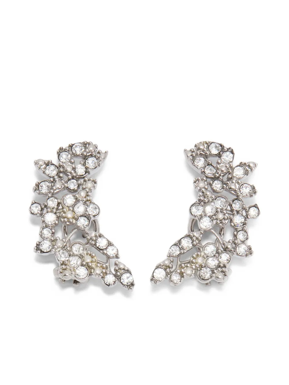

Серьги с цирконием JIL SANDER, серебяный