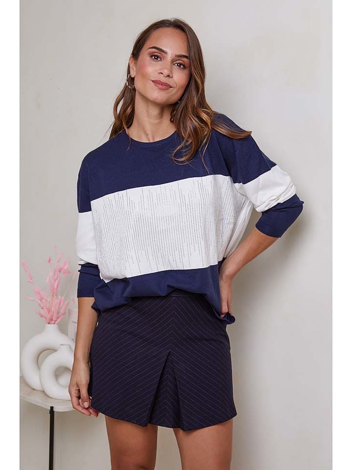 

Пуловер Soft Cashmere, цвет dunkelblau/weiß