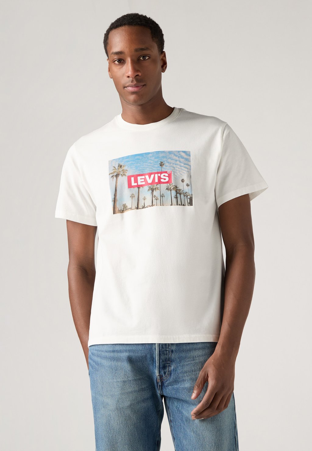 

Футболка с принтом RELAXED FIT TEE Levi's, белый