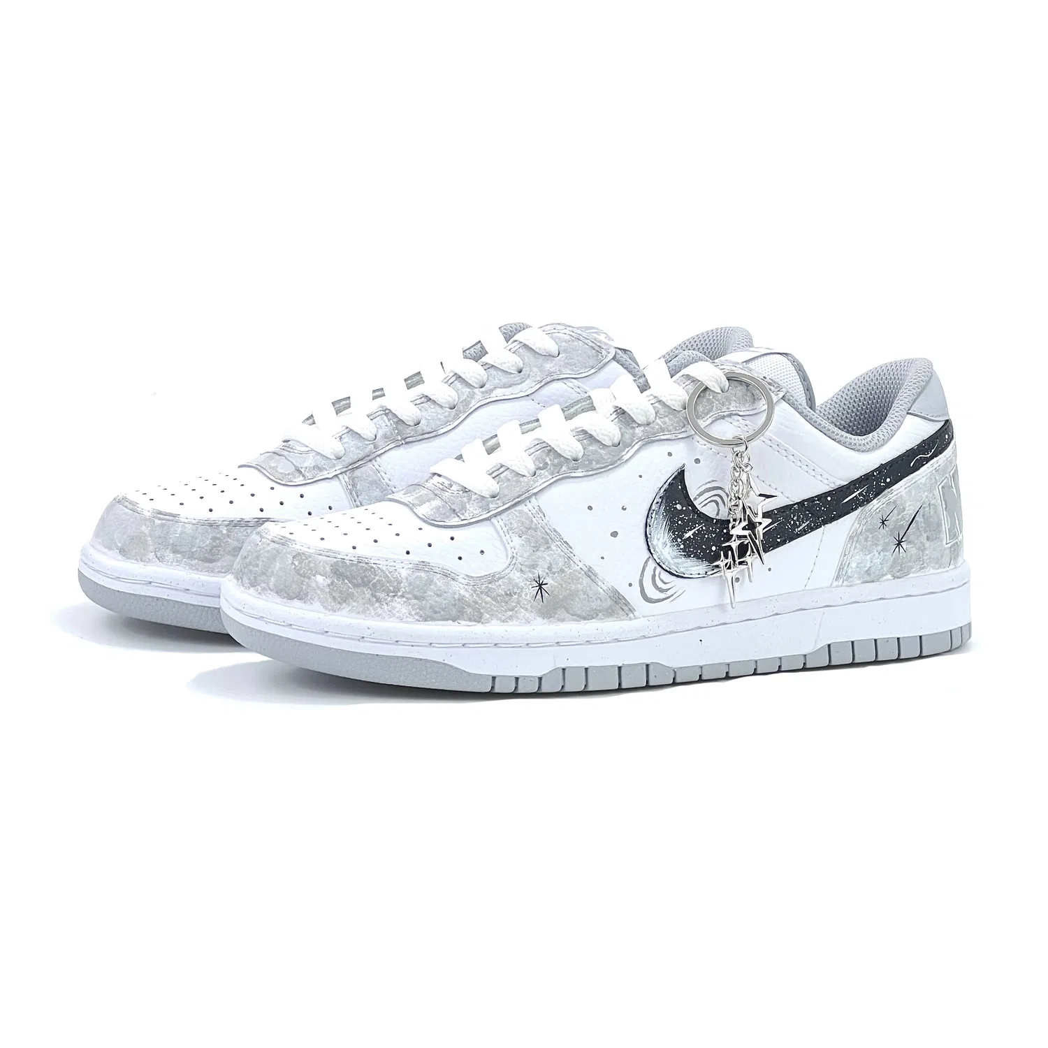 Кроссовки Nike Dunk серые — фото 4