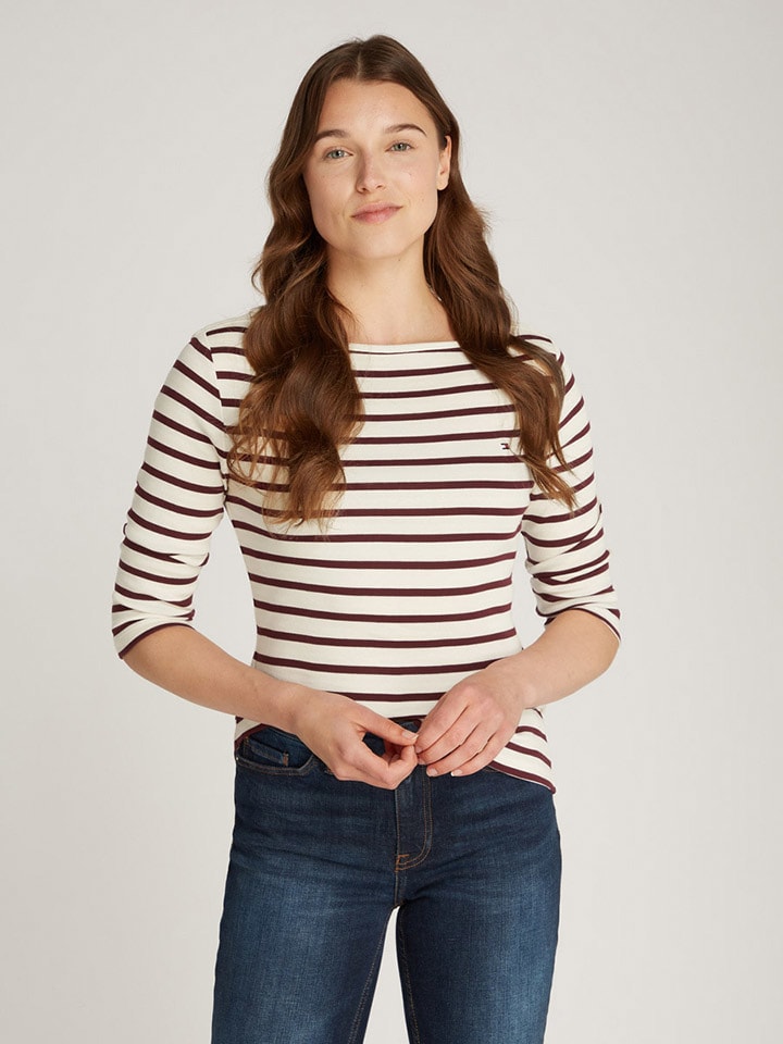 

Лонгслив Tommy Hilfiger, цвет beige/braun