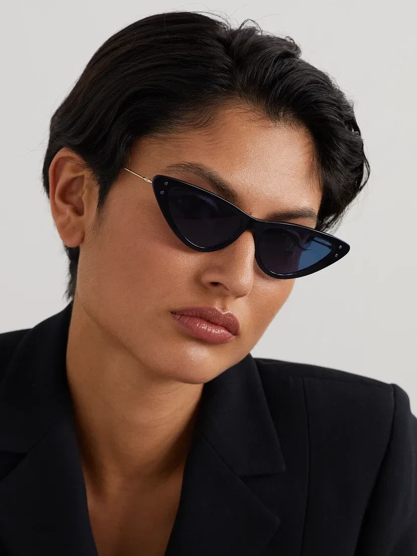 Солнцезащитные очки MissDior B4U «кошачий глаз» из ацетата и под золото DIOR EYEWEAR, черный — фото 2
