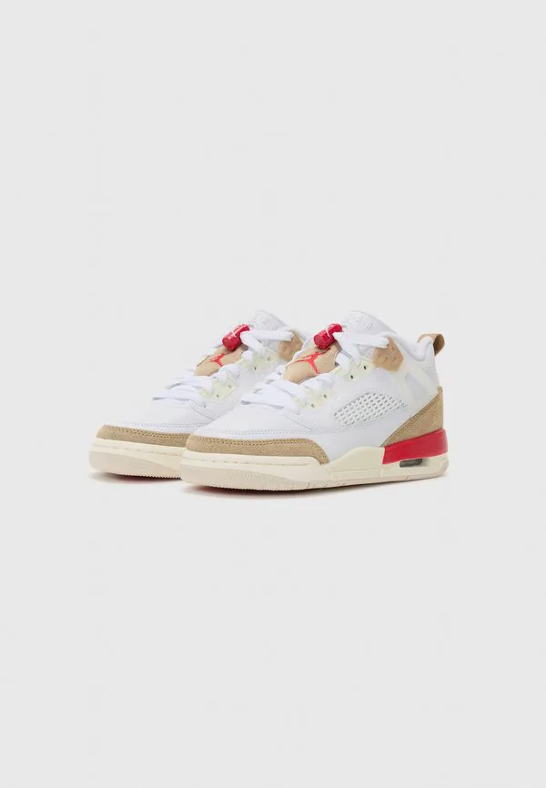 Кроссовки jordan spizike low унисекс Jordan, White/Fire Red/Desert/Sail/Light Orewood Brown — фото 2